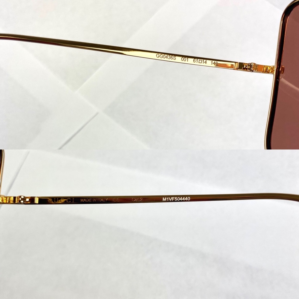 Gucci 61mm modified square sunglasses - Picture 13 of 14